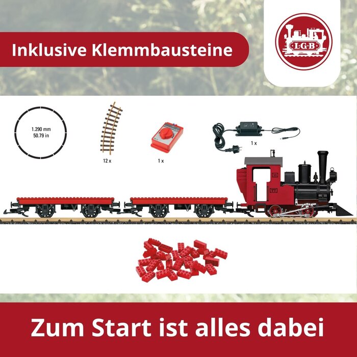 Train miniature de jardin avec blocs de construction - Jusqu'à -35%