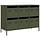 Commode 6 tiroirs vert olive - Jusqu'à -35%