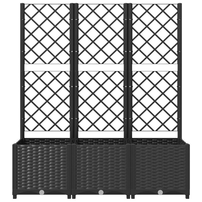 Vidaxl Jardinière avec treillis 120cm - Jusqu'à -38% sur le modèle déballé