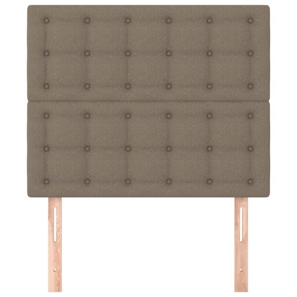 Vidaxl Tête de lit en tissu taupe 90x118/128 cm - Jusqu'à -34%