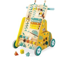 Chariot de marche bois 6 activités - Jusqu'à -40% sur l'outlet