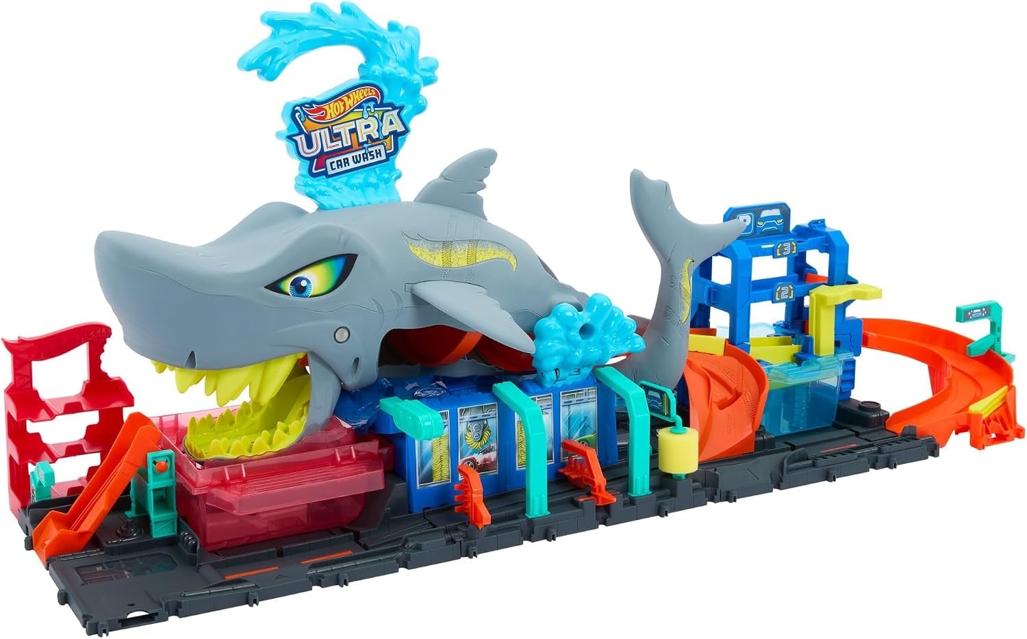 Hot Wheels Circuit de lavage auto avec véhicule changeur de couleur - Jusqu'à -34%