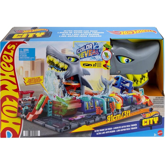 Hot Wheels Circuit de lavage auto avec véhicule changeur de couleur - Jusqu'à -34%