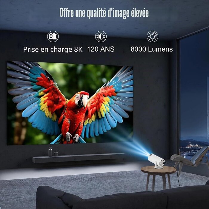 Mini Projecteur Intelligent 4K WiFi 6 - Jusqu'à 34% de remise