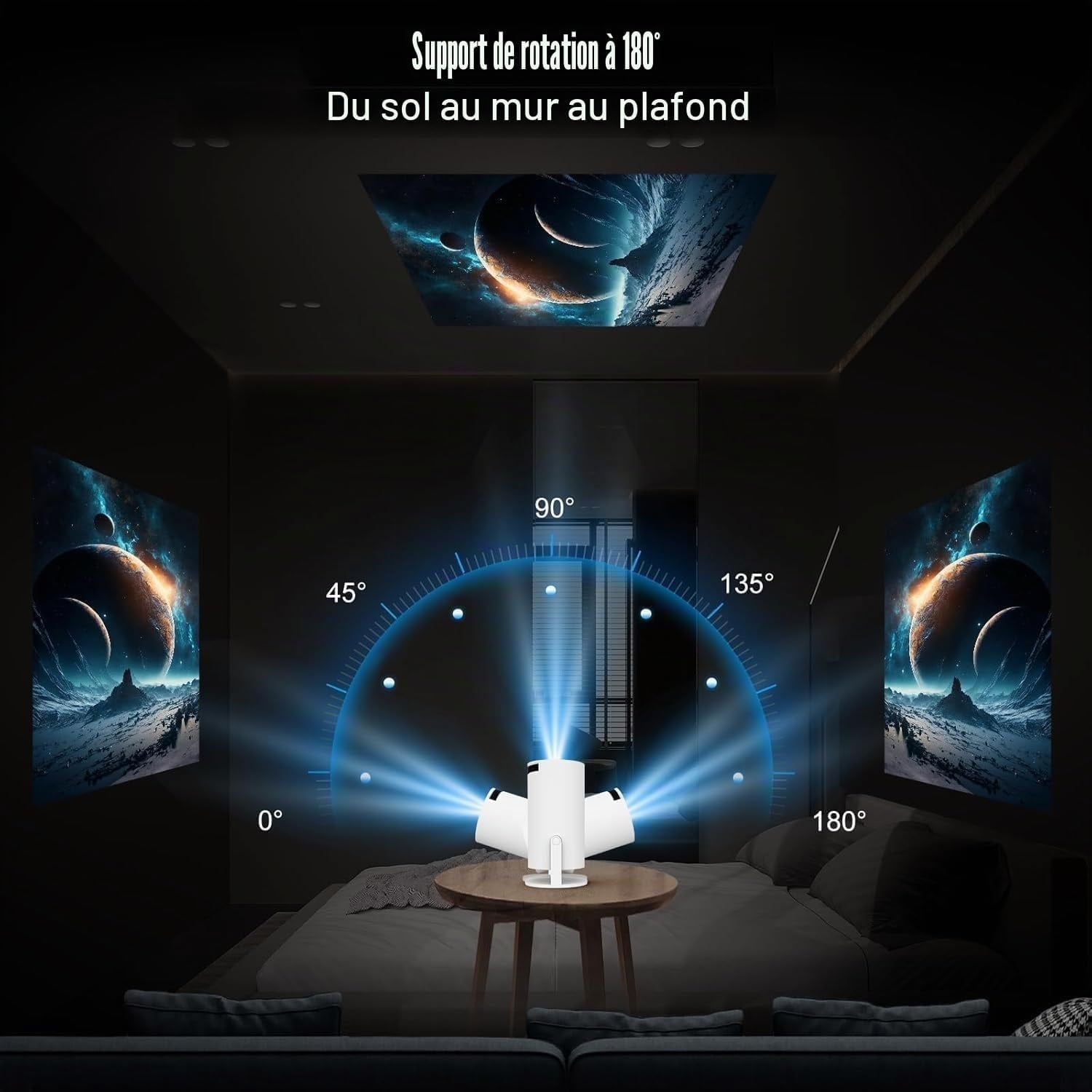 Mini Projecteur Intelligent 4K WiFi 6 - Jusqu'à 34% de remise