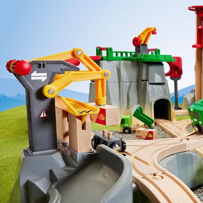 Circuit de train en bois Deluxe 49 pièces - Jusqu'à 35% de réduction