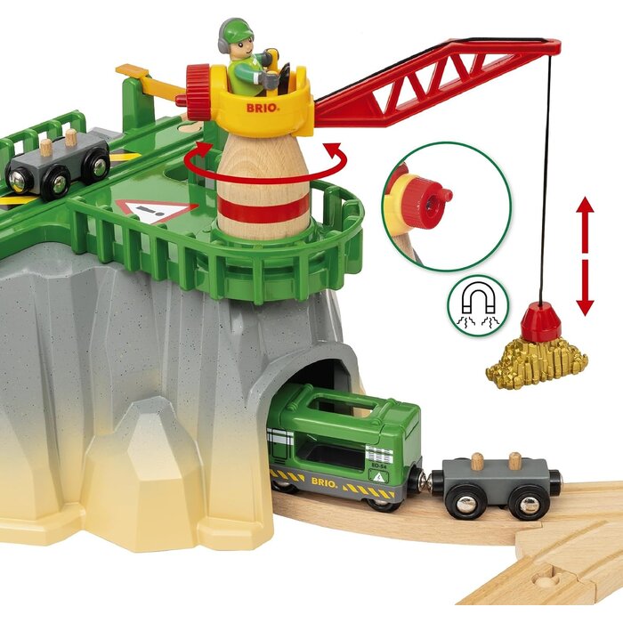 Circuit de train en bois Deluxe 49 pièces - Jusqu'à 35% de réduction