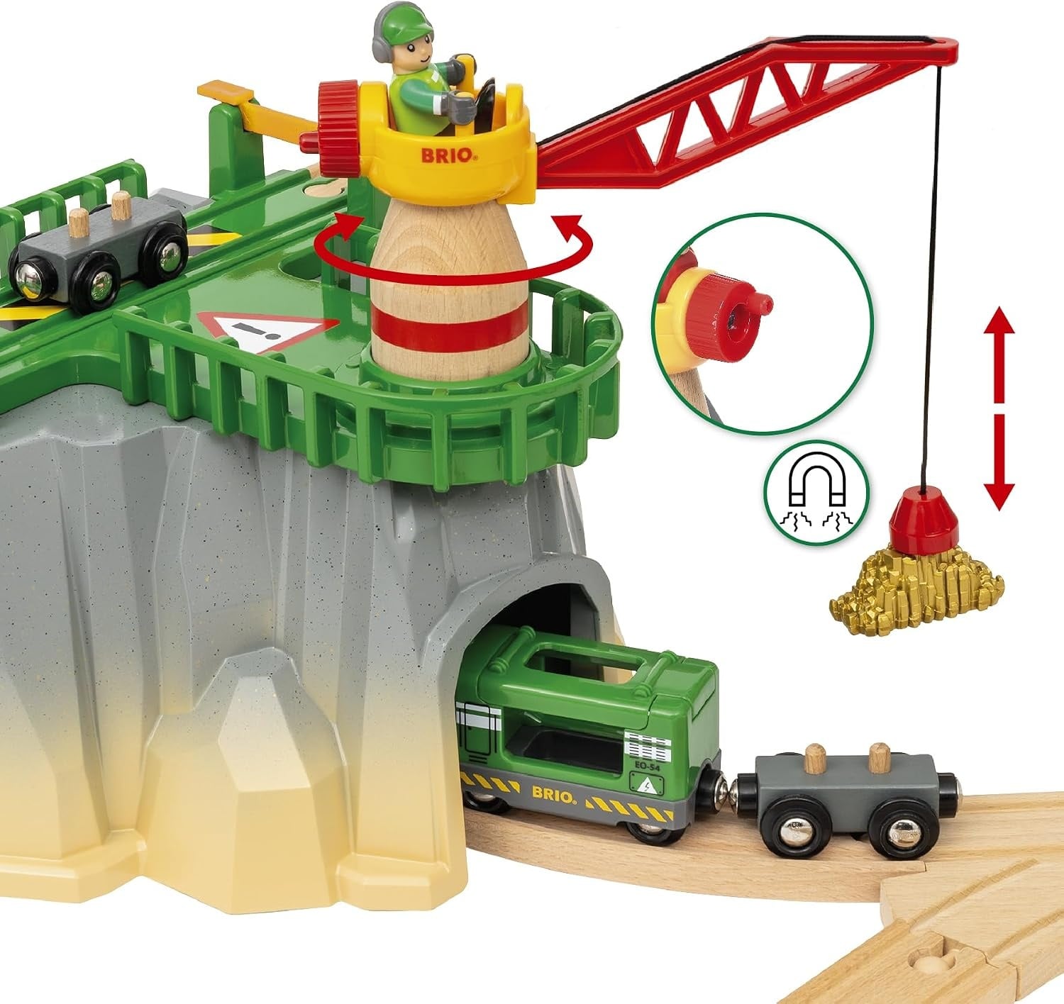 Circuit de train en bois Deluxe 49 pièces - Jusqu'à 35% de réduction