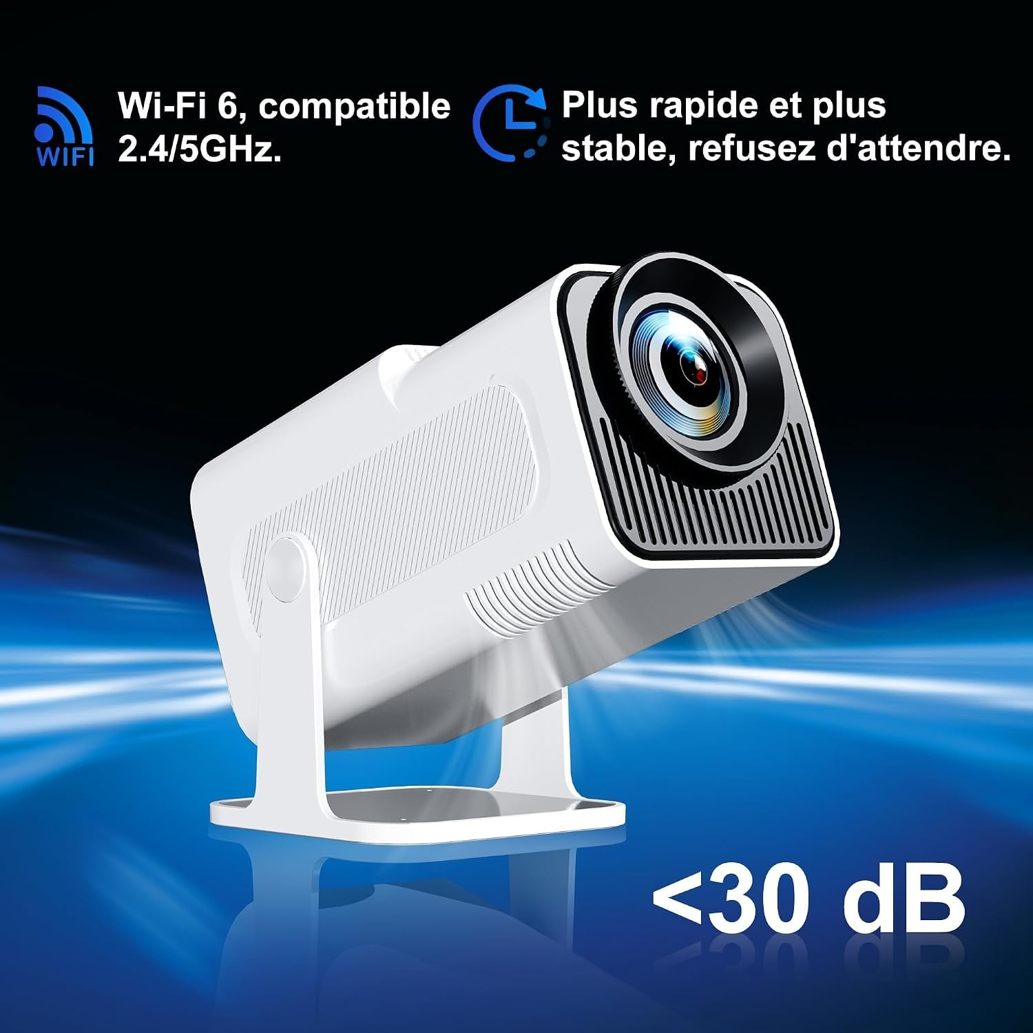 Mini Projecteur 4K Android 11 Rotatif 180° - Jusqu'à 35% de remise