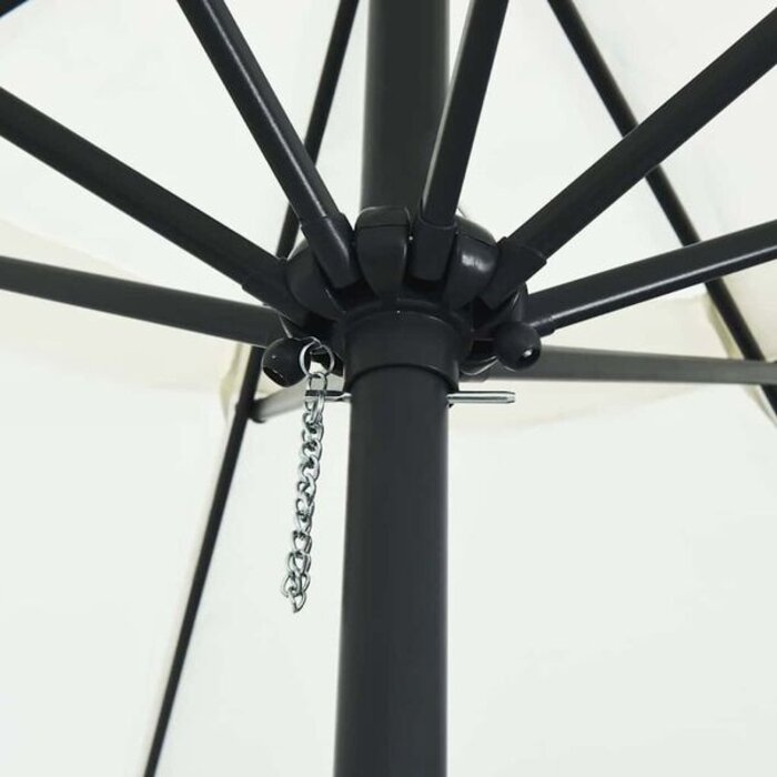 Vidaxl Parasol de jardin 394x394cm Sable - Jusqu'à 34% de remise