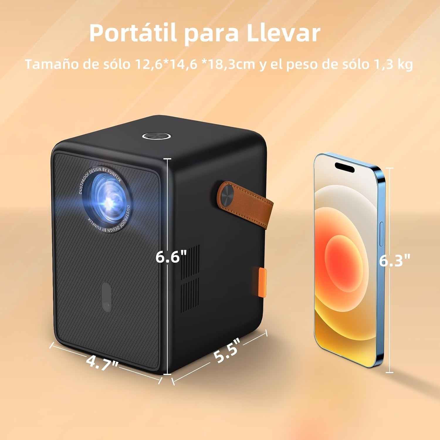 Mini Projecteur Full HD 1080p - Jusqu'à 300 pouces - Remisé jusqu'à 34%