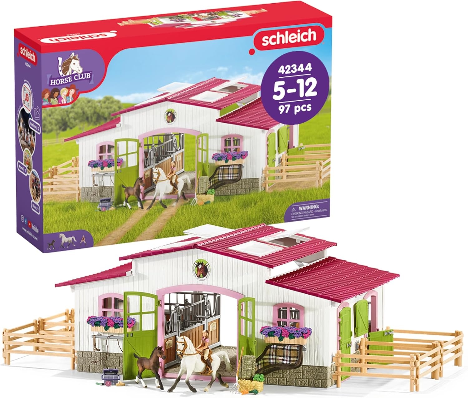 Centre équestre avec figurines et accessoires - Jusqu'à 30% de remise