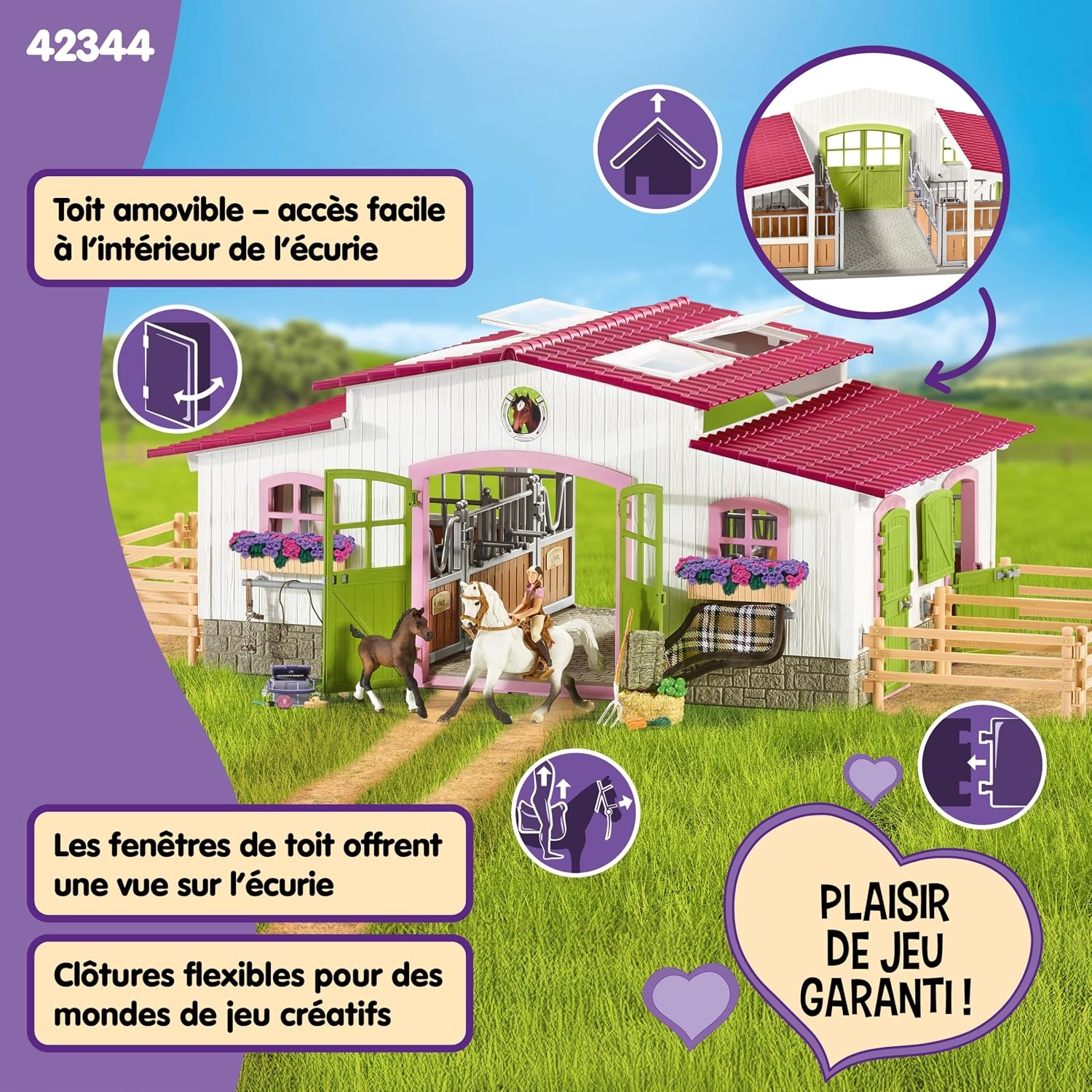 Centre équestre avec figurines et accessoires - Jusqu'à 30% de remise