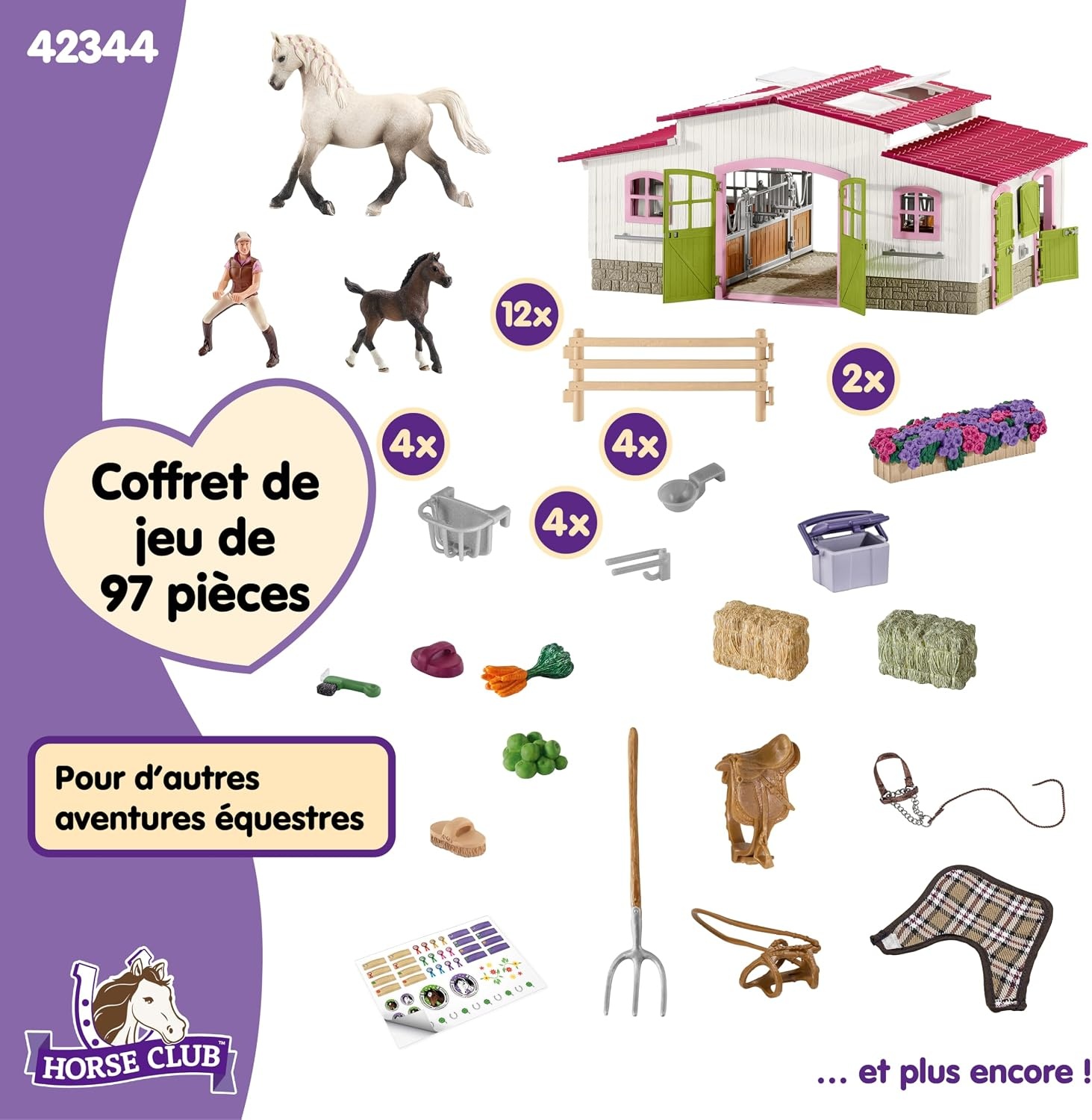 Centre équestre avec figurines et accessoires - Jusqu'à 30% de remise