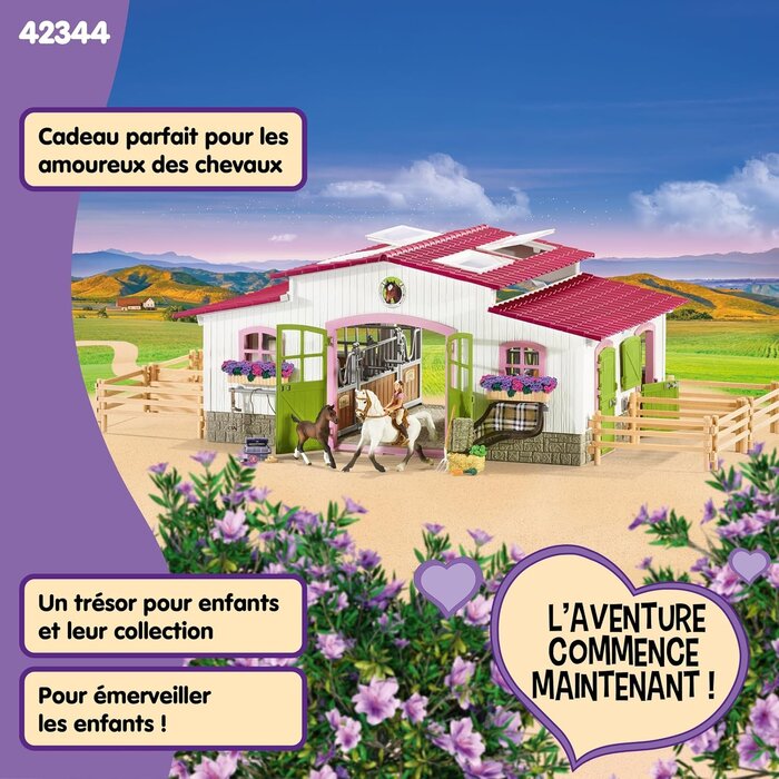 Centre équestre avec figurines et accessoires - Jusqu'à 30% de remise