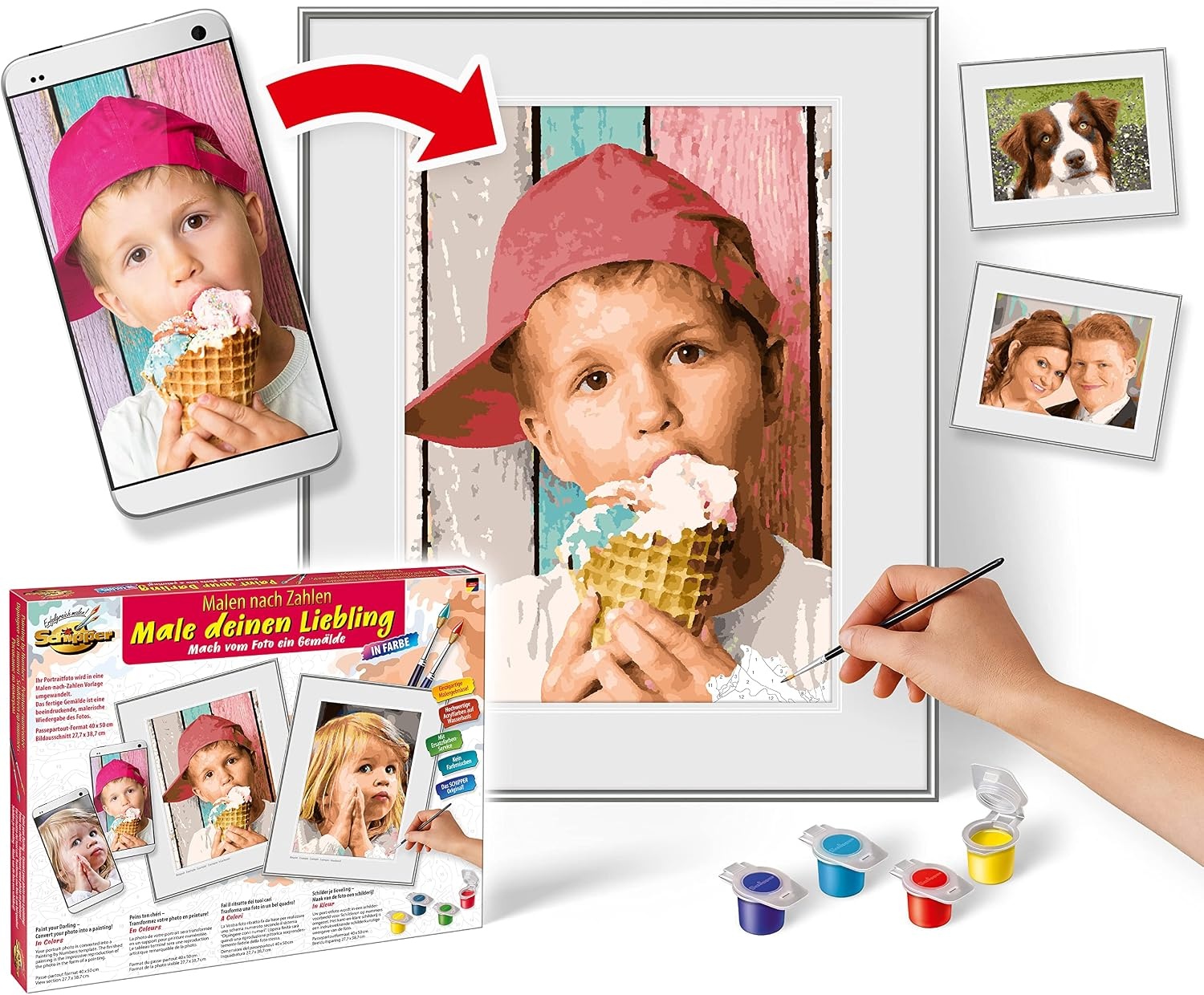 Kit peinture par numéros personnalisé 30x40cm - Jusqu'à -29% de réduction