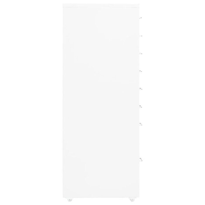 Caisson à tiroirs mobile en métal blanc 8 tiroirs - Jusqu'à -35%