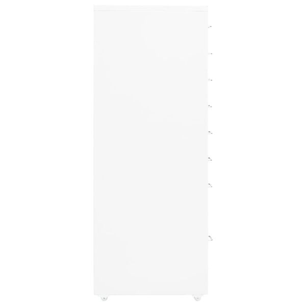 Caisson à tiroirs mobile en métal blanc 8 tiroirs - Jusqu'à -35%