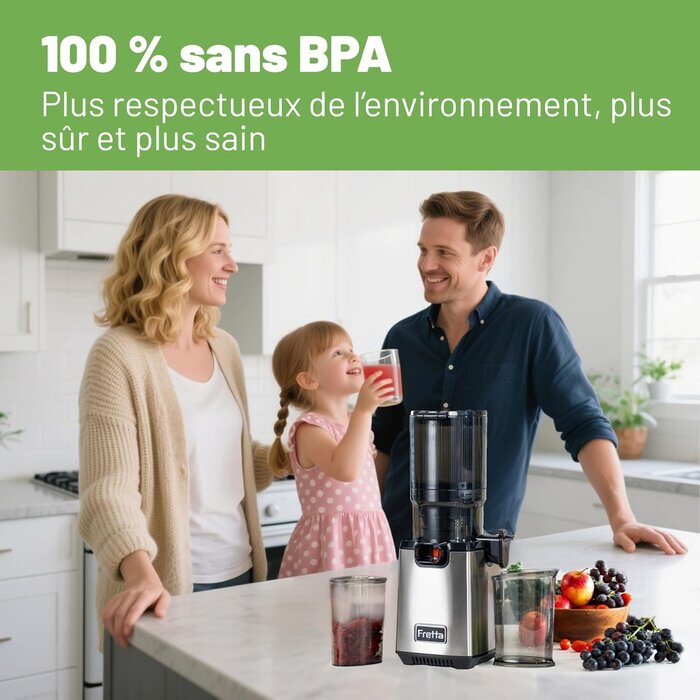 Extracteur de jus à froid 250W - Large ouverture - Jusqu'à -35%