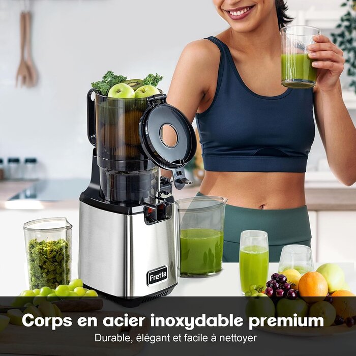 Extracteur de jus à froid 250W - Large ouverture - Jusqu'à -35%