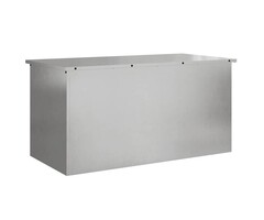 Vidaxl Coffre de jardin en acier galvanisé 100cm - Jusqu'à -35% sur l'outlet