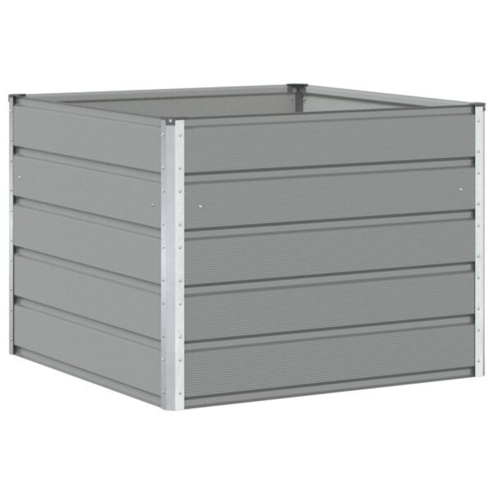Jardinière en acier gris 100x100x75cm - Jusqu'à -33%
