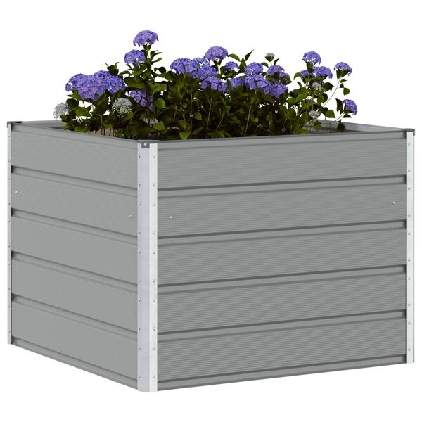 Jardinière en acier gris 100x100x75cm - Jusqu'à -33%