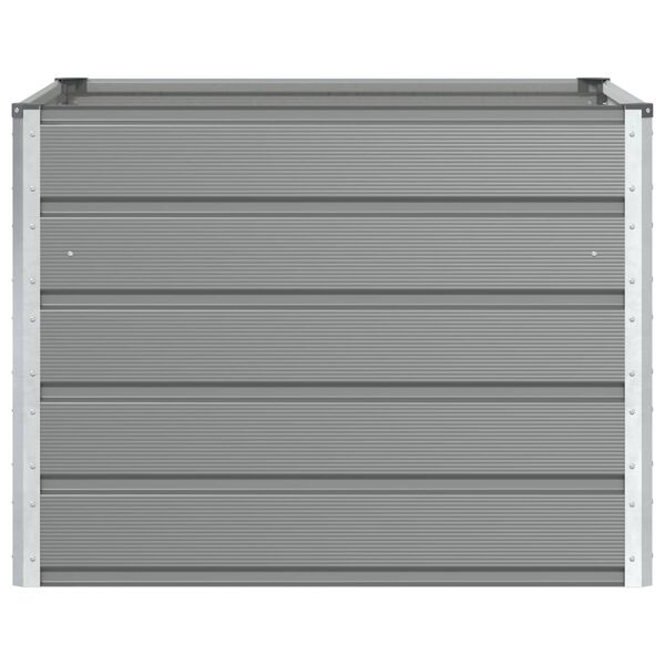 Jardinière en acier gris 100x100x75cm - Jusqu'à -33%