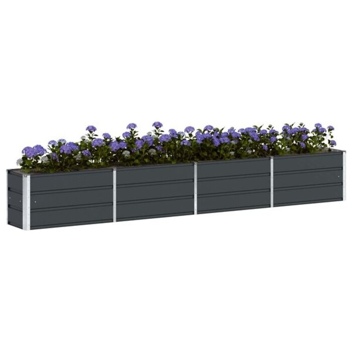 Grande Jardinière Rectangulaire Acier Anthracite 320cm - Jusqu'à -29%