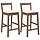 Lot de 2 Tabourets de Bar en Bois d'Hévéa Massif - Jusqu'à -35%