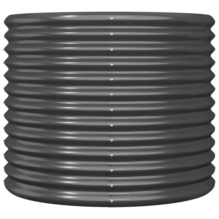 Vidaxl Jardinière ronde acier anthracite 80x68 cm - Jusqu'à -33% de remise