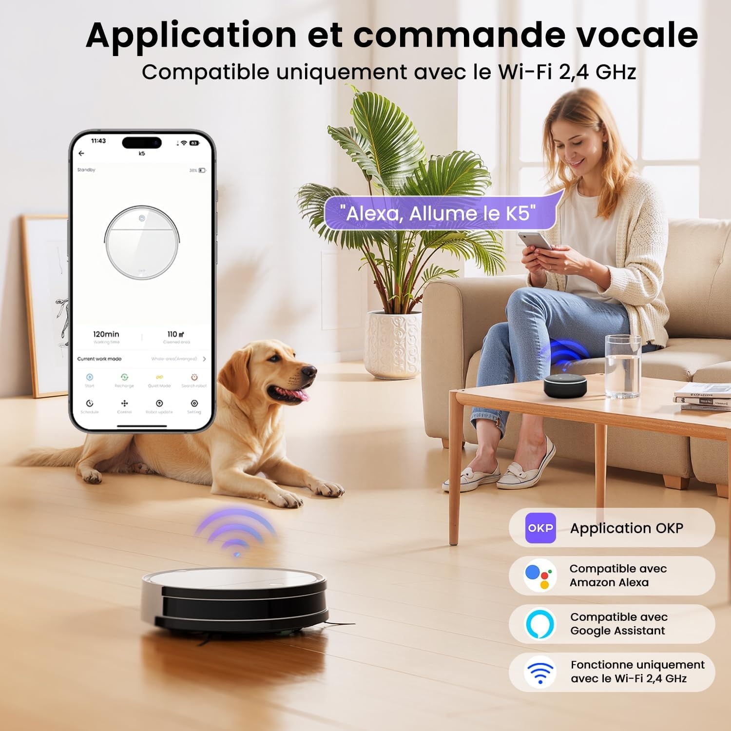 Robot Aspirateur et Laveur K5 : Jusqu'à 34% de réduction sur votre intérieur