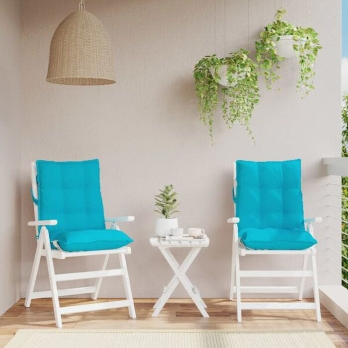 Vidaxl Lot de 2 coussins turquoise 100x50cm - Jusqu'à -33% sur l'outlet
