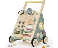 Chariot de marche en bois 8-en-1 avec activités - Jusqu'à 35% de réduction