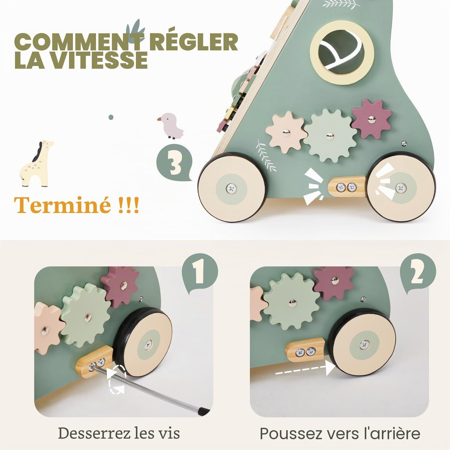 Chariot de marche 8-en-1 avec centre d'activités - Jusqu'à 29% de réduction