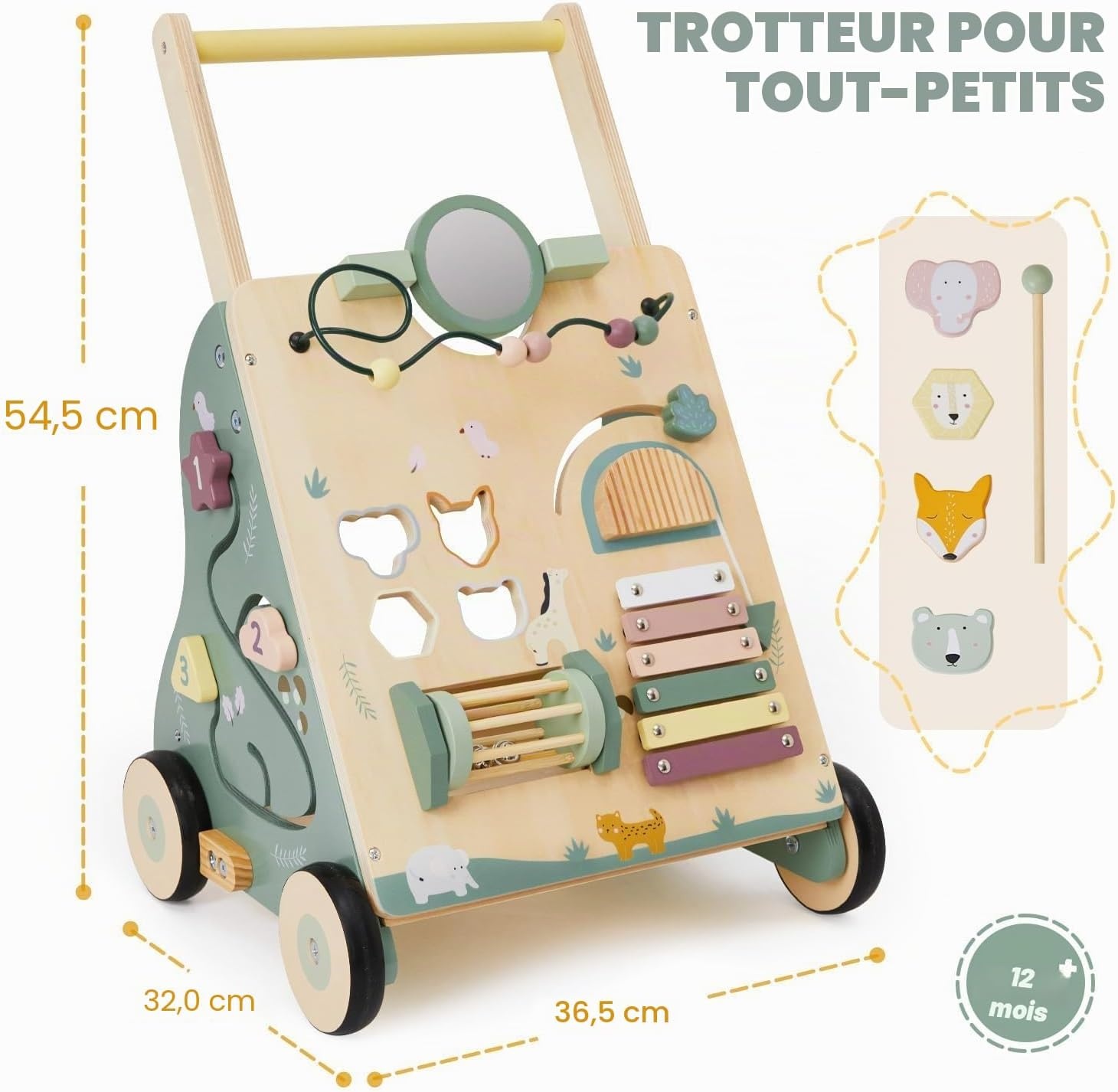 Chariot de marche 8-en-1 avec centre d'activités - Jusqu'à 29% de réduction