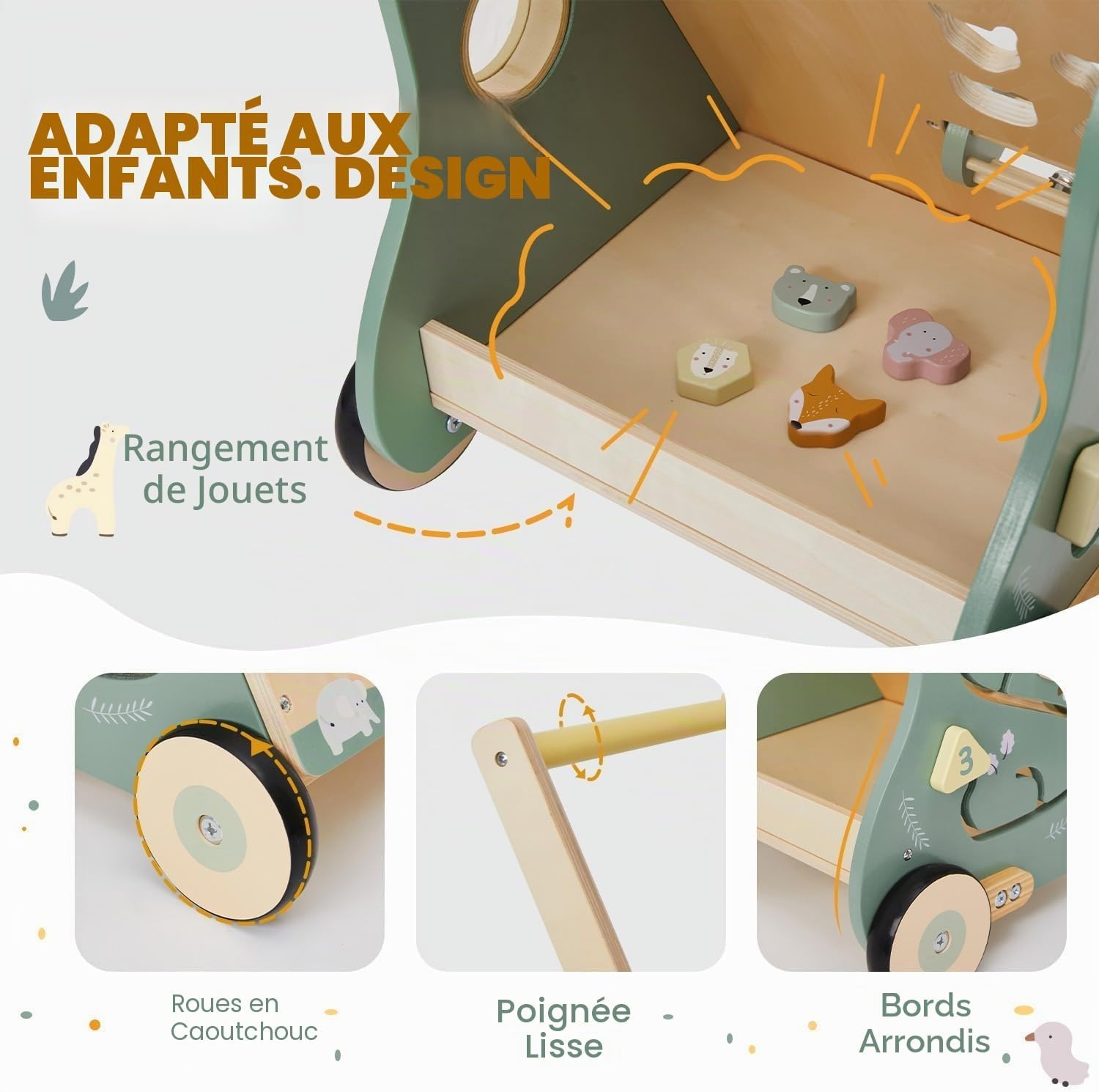 Chariot de marche 8-en-1 avec centre d'activités - Jusqu'à 29% de réduction