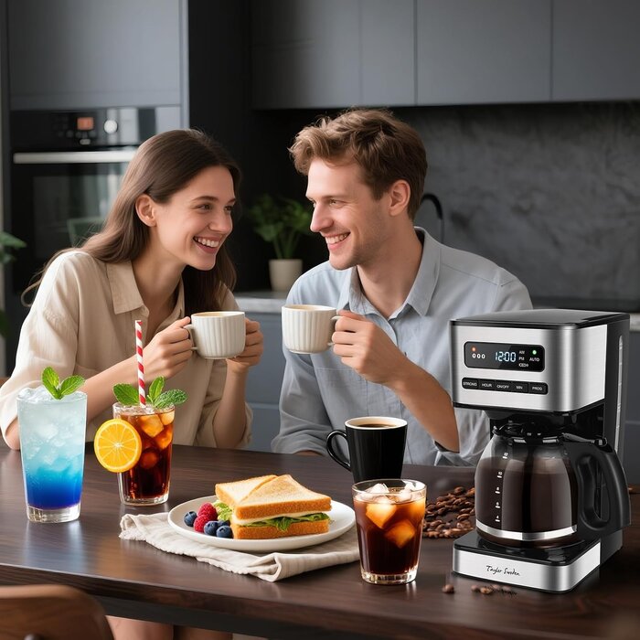 Cafetière programmable 12 tasses 1,8L - Jusqu'à -33% sur votre modèle