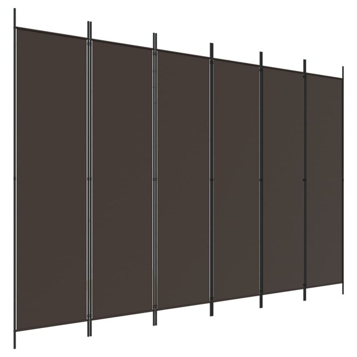 Vidaxl Paravent 6 panneaux 300x200 cm marron - Jusqu'à 33% de réduction