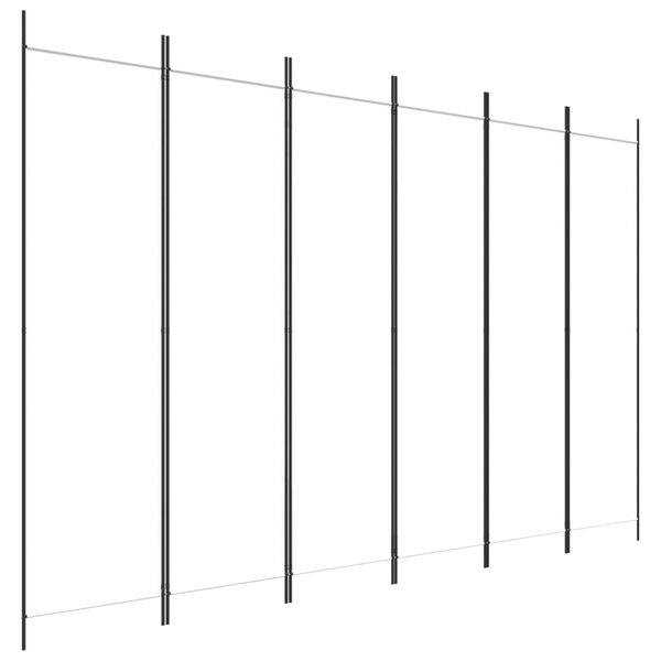 Vidaxl Paravent 6 panneaux blanc 300x200 cm - Jusqu'à 34% de remise