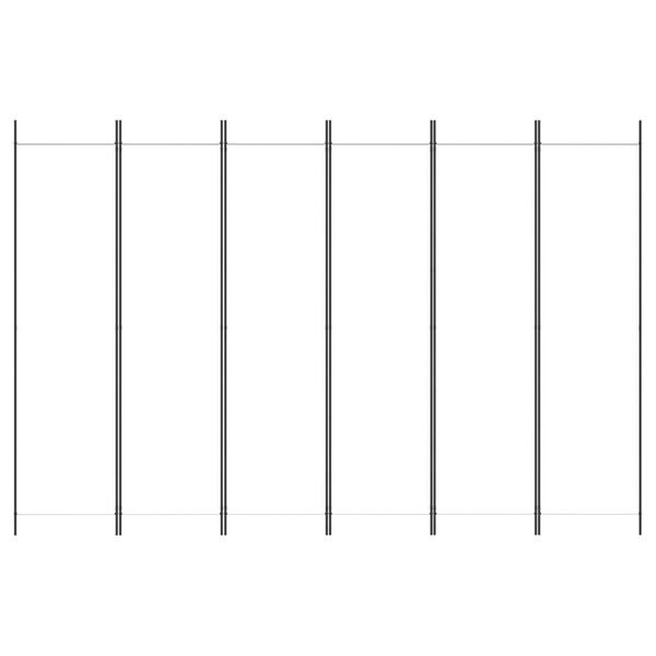 Vidaxl Paravent 6 panneaux blanc 300x200 cm - Jusqu'à 34% de remise