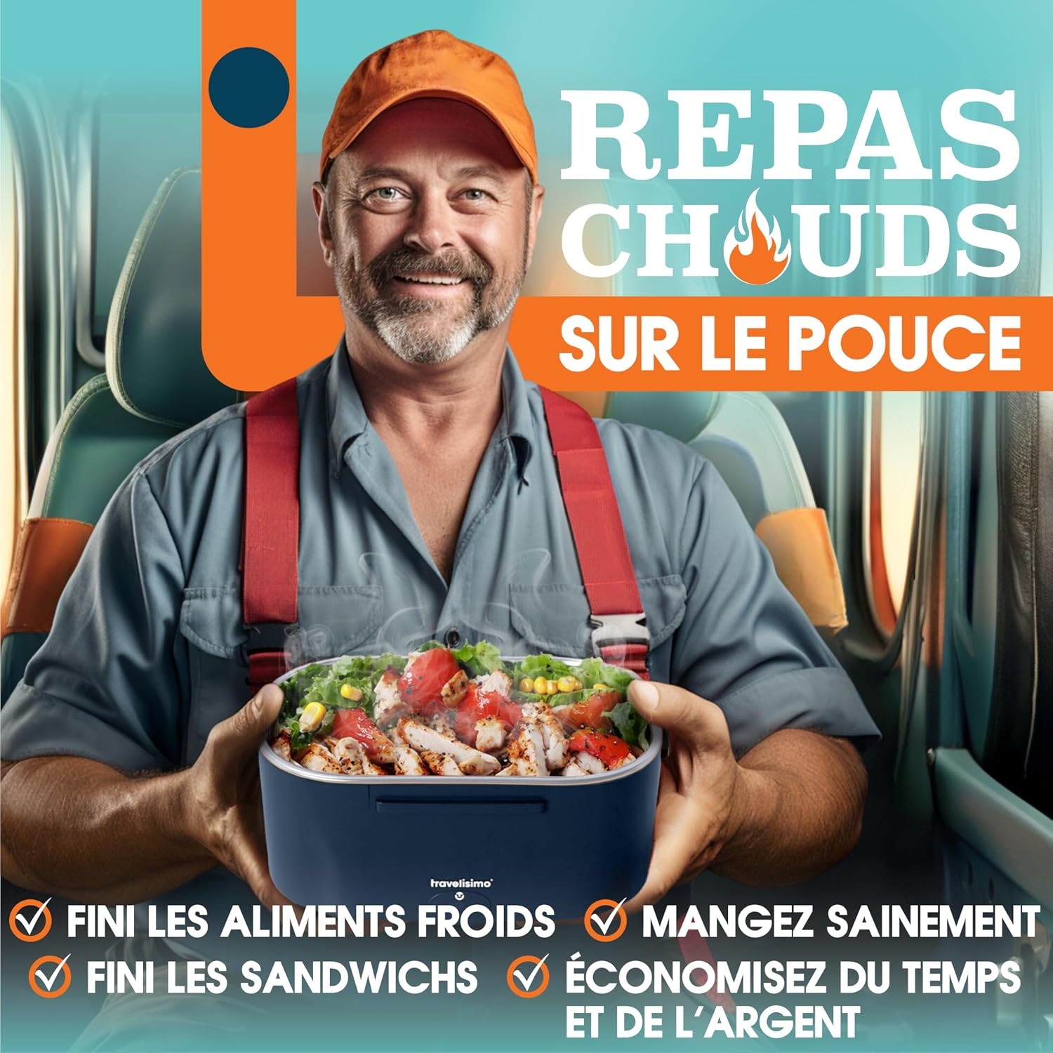 Lunchbox Électrique 1,5L Inox 100W 3-en-1 - Jusqu'à -32% sur l'Outlet