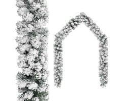 Vidaxl Guirlande de Noël enneigée 10 m - Jusqu'à 64% de réduction