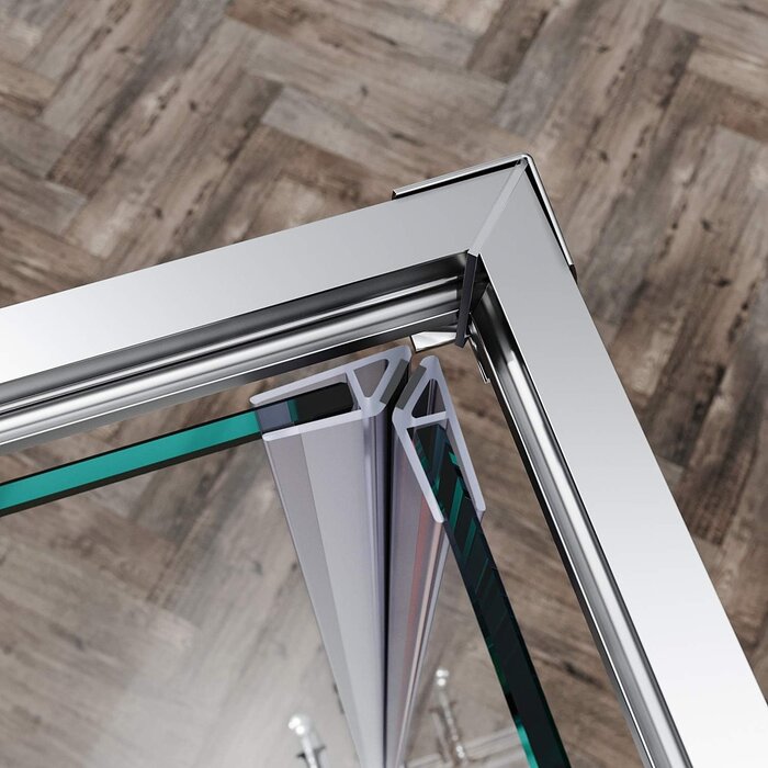 Cabine de douche d'angle 90x70 cm - Verre trempé - Jusqu'à 30% de remise