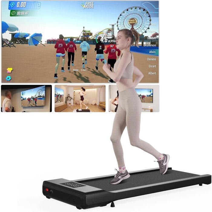 Tapis de marche compact pour bureau - Noir - Jusqu'à -30%