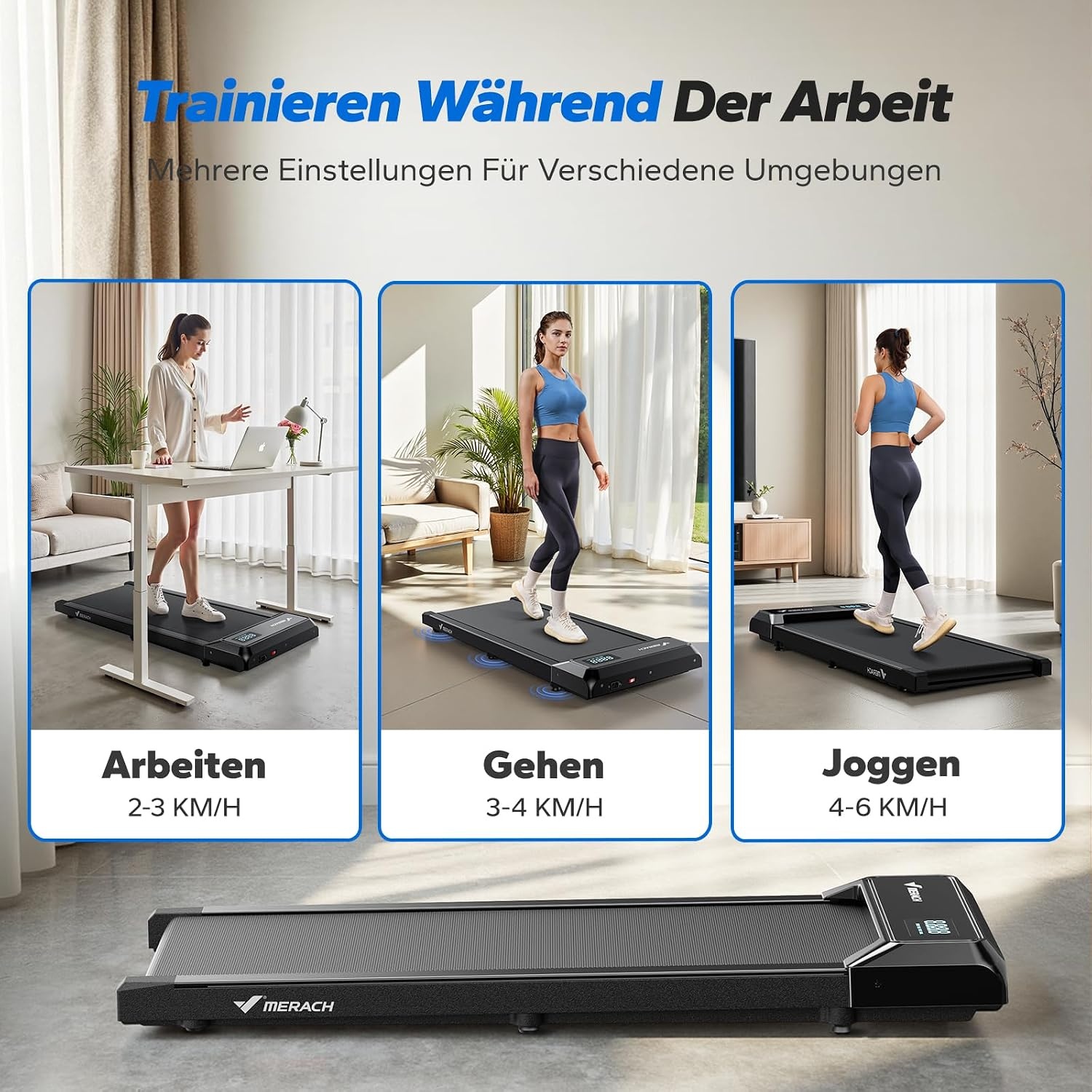 Tapis de course compact 3-en-1 - Jusqu'à 35% de réduction