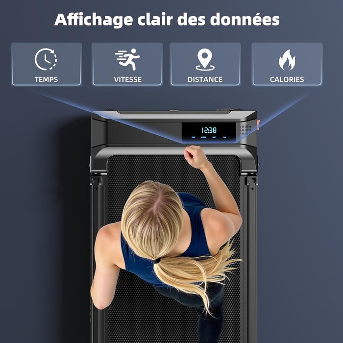 Tapis de marche pliable électrique - Noir - Jusqu'à -34% sur le modèle déballé