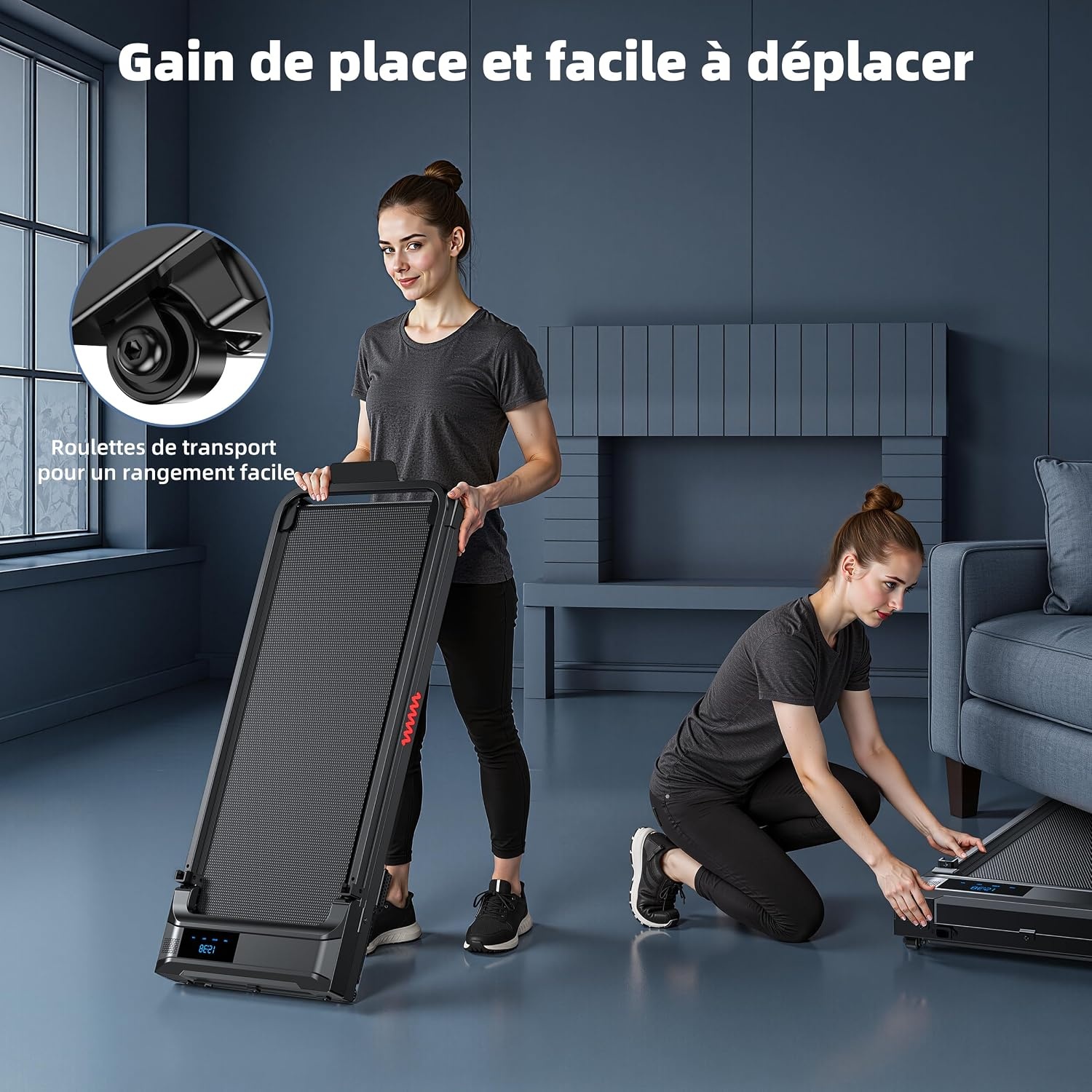 Tapis de marche pliable électrique - Noir - Jusqu'à -34% sur le modèle déballé