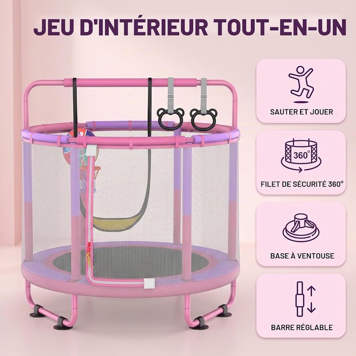Trampoline multifonction 1,2m avec accessoires - Jusqu'à -34% sur l'outlet
