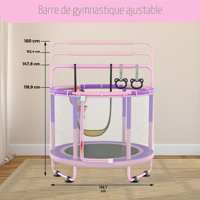 Trampoline multifonction 1,2m avec accessoires - Jusqu'à -34% sur l'outlet